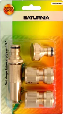 Produktbild von Bewässerungsset 4-teilig für 1/2"-Schläuche. Aus Messing.