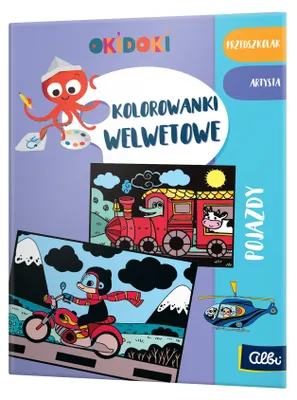 Obrázok produktu pre OKIDOKI Samt-Kolorierbuch Fahrzeuge für Kinder