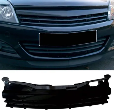 Produktbild von JOM Kühlergrill Opel Astra H SCHWARZ Sportgrill Frontgrill ohne Emblem NEU