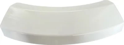 A white, curved plastic or ceramic piece, possibly a component or accessory for an appliance.