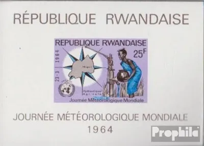 Produktbild von Briefmarken Ruanda 1964 Mi Block1 (kompl.Ausg.) postfrisch Welttag der Meteorolgie