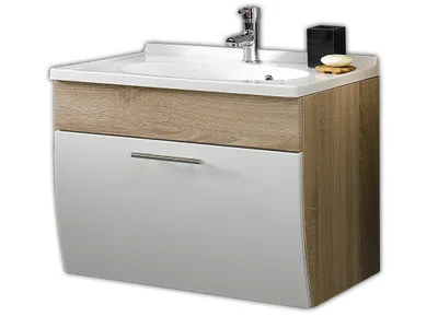 Produktbild von Posseik Waschplatz, sonoma-eiche-weiß, 70 cm