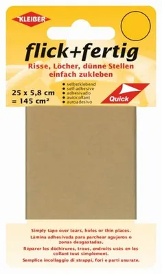Product packaging for a repair patch.