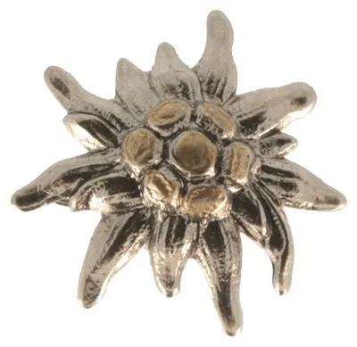 Hutanstecker Edelweiß klein von Hut-Breiter in silber