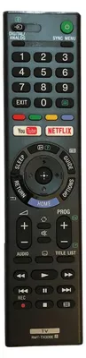 A remote control for a television.