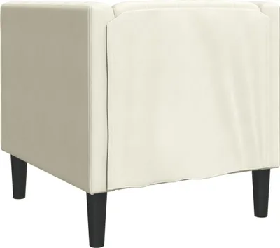 Produktbild von vidaXL Chesterfield-Sessel Creme Samt