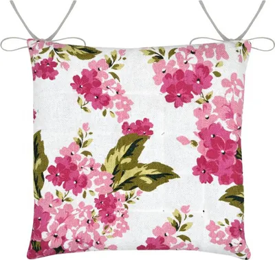 Obrázek produktu pro Bavlněný polštář na židli s květinovým vzorem 38 x 38 cm