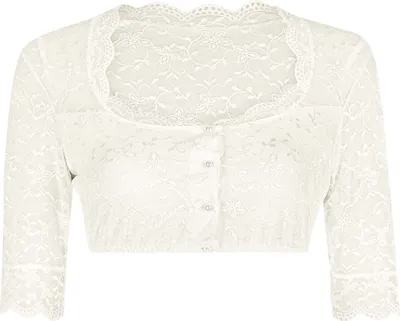 Produktbild von Nina von C. Dirndl-Bluse, halbarm (48 Champagner)