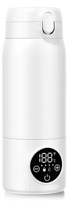 Produktbild von Babyflaschenwärmer - Tragbares Reisegerät - Elektrisch mit Schnellaufheizung - 500 ml Fassungsvermögen - BPA-frei - Wiederverwendbar