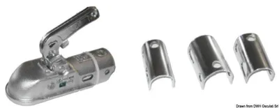 Zdjęcie produktu dla Sprzęg przyczepy, okrągły 35 do 50 mm Maks. 1300 kg, 1 szt