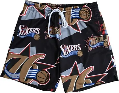 Obrázok produktu pre Pánske šortky Mitchell & Ness Philadelphia 76ers Sublimated Shorts black - S