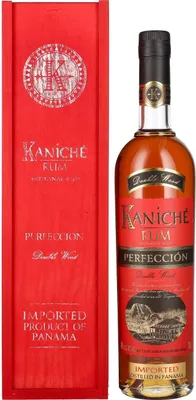 Produktbild von Kaniché Rum Perfección Double Wood 40% Vol. 0,7l in Holzkiste