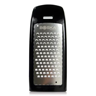 Zdjęcie produktu dla Boska Easy Grater, Tarka z pojemnikiem, Czarny, Srebrny, Przezroczysty, 70 mm, 45 mm, 165 mm, 109 g