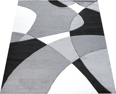 Produktbild von Teppich Wohnzimmer Kurzflor Modern 3D Look Konturenschnitt Abstraktes Muster Grösse 80x300 cm