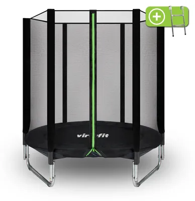 Produktbild von VirtuFit Trampolin 183 cm mit Sicherheitsnetz Schwarz