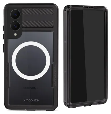 Produktbild von Mobilize Waterproof Handyhülle für Samsung Galaxy S25 Edge Wasserdicht MagSafe Hülle Hardcase Backcover - Schwarz