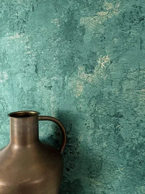 Produktbild von NEWROOM Tapete Kouri Petrol Vliestapete - Modern Putz Stein-Optik  Germany