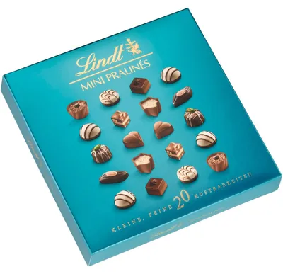 Produktbild von Lindt Mini Pralinen süße Köstlichkeiten aus Schokolade im Mini 100g