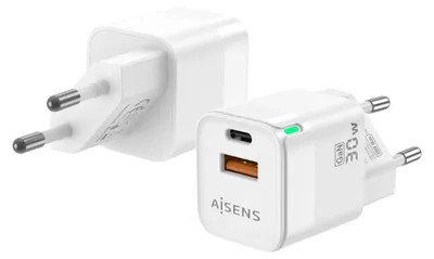 Zdjęcie produktu dla AISENS ASCH-30W2P004-W, Wewnętrzna, Prąd przemienny, Biały