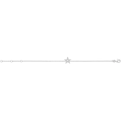 Productafbeelding van Armband voor dames, gemaakt van sterling zilver 925 met zirconiumoxide - 19 cm; TRS25806