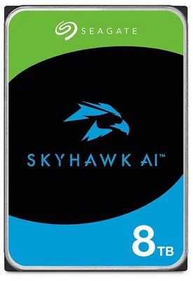 Zdjęcie produktu dla Seagate SkyHawk AI , 8 TB, 7200 RPM, 256 MB, 3.5", Serial ATA III