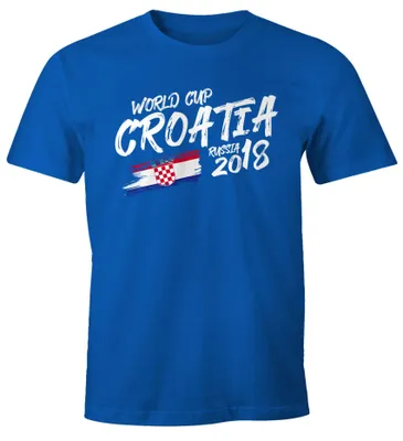 Produktbild von Herren Fan-Shirt Kroatien Croatia Hrvatska WM Fußball-Sommer 2026 Fußball Weltmeisterschaft Moonworks®