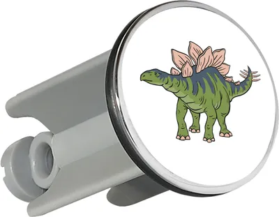 Produktbild von Huuraa Waschbeckenstöpsel Stegosaurus Dinosaurier 4cm höhenverstellbar Abflussstopfen Geschenkidee