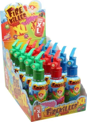 Produktbild von Display Komplett Fire Killer XL Candy Spray, Süßwaren-Spray, 15 Stück
