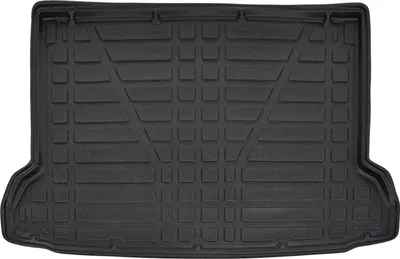 Image de Tapis De Coffre Sur Mesure Pour Mercedes EQB Depuis 2022, Noir, Antidérapant, Bord Haut, Toutes Saisons