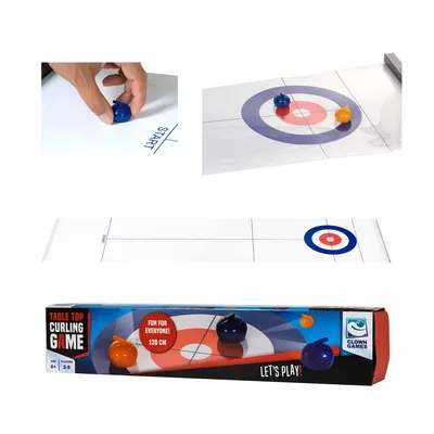 Produktbild von Clown Games Tisch-Curling-Spiel, 120 cm