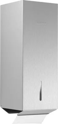 Toiletpapierdispenser in RVS voor 2x250 losse vellen WP169 van Wagner Ewar GmbH  753200,729200,731200