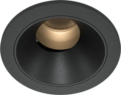 Immagine prodotto di Maytoni LED da incasso nero rotondo 7W 390lm bianco caldo IP20 alluminio