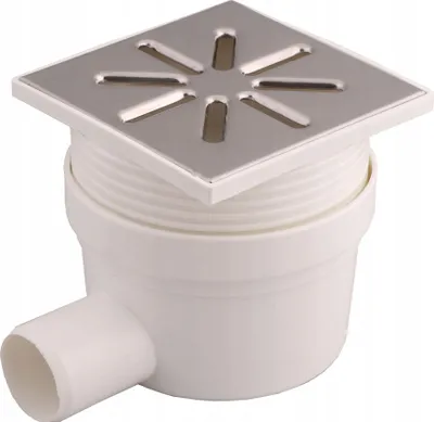 Produktbild von Ablaufgitter 15x15 EINSTELLBARER SEITENABLAUF Ø50