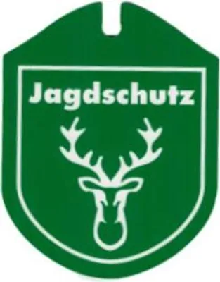 Produktbild von Einsatzschild Autoschild für Windschutzscheibe incl. Saugnapf - Jagdschutz - 308194 - incl. Wappen nach Wahl Color - Geweih