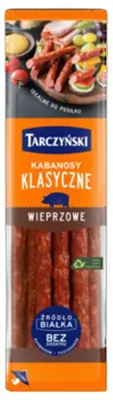 Zdjęcie produktu dla Kabanos klasyczny wieprzowy 300 g Tarczyński
