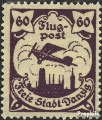 Produktbild von Briefmarken Danzig 1923 Mi 113 postfrisch Flugpost