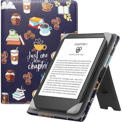 Produktbild von Universal eReader Hülle mit Ständer und Handschlaufe für 6-7 Zoll Geräte aus Kunstleder