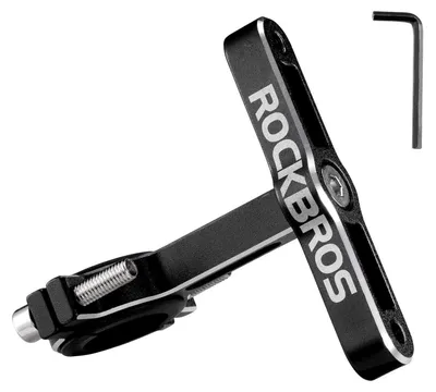 Immagine prodotto di Portabottiglie adattatore in alluminio, regolabile, per bicicletta, motocicletta o passeggino, colore nero