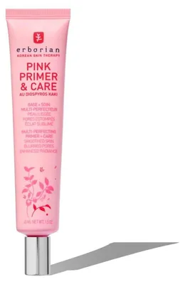 Produktbild von Erborian Pink Primer & Care, Jeder Hauttyp, 45 ml, Creme, Tube, Aufhellend, Feuchtigkeitsspendend, Grundierung, Glättend, Strahlend