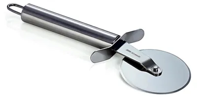Produktbild von Pizzateller - Serie Napoli - Set mit Pizzaschneider/Pizzaroller - Weiß (6, Ø33cm)