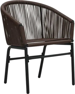Produktbild von vidaXL Gartenstühle 2 Stk. Braun PE-Rattan