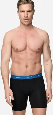 Produktbild von Phil & Co. Berlin Herren Retro Pants 3-Pack Jersey Long Boxer - all-black - Größe L
