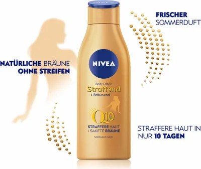 Produktbild von NIVEA Body Lotion Straffend + Bräunend Q10 Pflege 200ml Körperlotion Normale Haut
