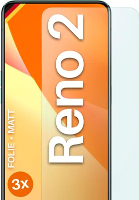Produktbild von moex® 3x Schutzfolie kompatibel mit Oppo Reno2 - Displayschutzfolie Anti Reflex Folie, Matt