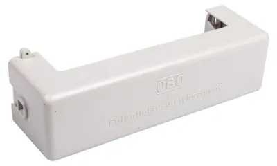 Produktbild von Potenzialausgleichsschiene 7x25mm², 2x95mm², 1x Flachstange 1801 (nach VDE-Norm gefertigt, aus Messing) 5015650