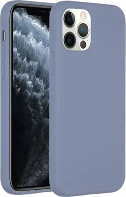 Obrázok produktu pre Accezz Liquid Silicone Backcover pre Apple iPhone 12 (Pro) - Levanduľovo sivý