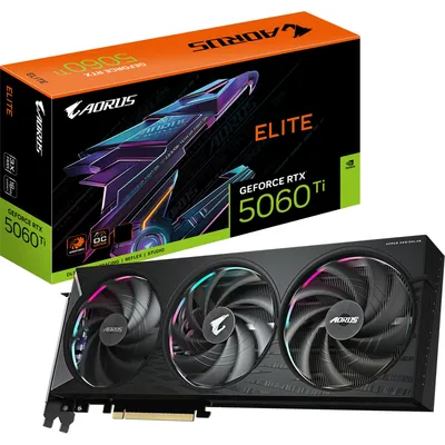Produktbild von GeForce RTX 5060 Ti AORUS ELITE 16G (DLSS 4, 3x DisplayPort, 1x HDMI 2.1)