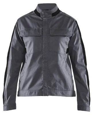 Produktbild von Blakläder Damen Industrie Jacke Stretch 4443, Farbe:Mittelgrau/Schwarz, Größe:L