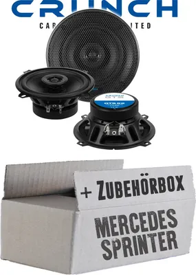 Produktbild von Lautsprecher Boxen Crunch GTS52 - 13cm 2-Wege Koax GTS 52 Auto Einbauzubehör - Einbauset passend für Mercedes Sprinter W906 Front - justSOUND