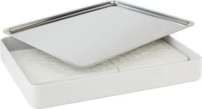 Obrázek produktu pro APS Pure Edelstahltablett, Höhe: 15 mm, Länge: 433 mm, Breite: 325 mm